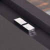 Plain chrome flash drive