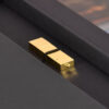 Plain gold flash drive
