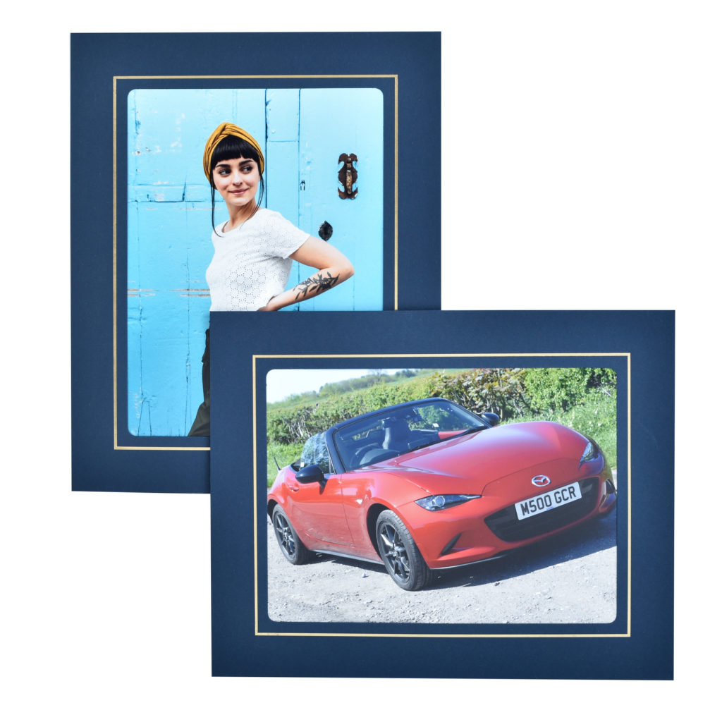 Fairfield Blue and Gold Photo Strut Mounts Maple Framing