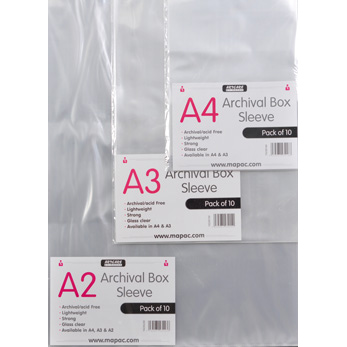 A4 10 A4 A3 A2 Archival Sleeves Acid Free Pack of 
