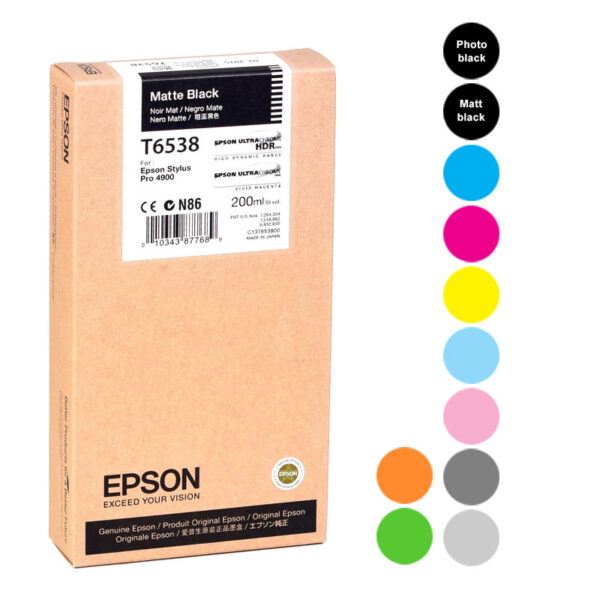 Epson Stylus PRO 4900 200 ml Ink Cartridges