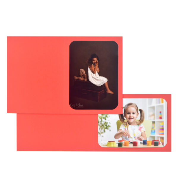 Maple Red cut-corner folders