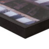 Black aluminium frame corner