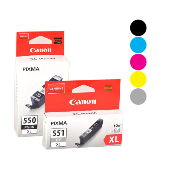 Canon 550/551 inkjet cartridges