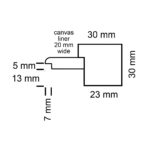 Francesca Canvas frame dimensions