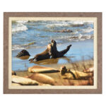 Francesca canvas mid wood frame