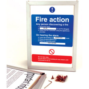 Top loading security frame