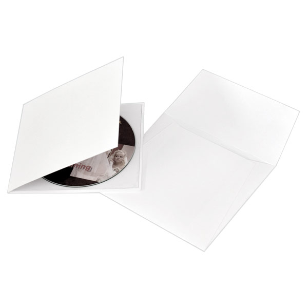 White Single CD-DVD Folio