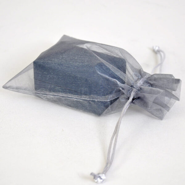 Luxury blue presentation box with organza bag