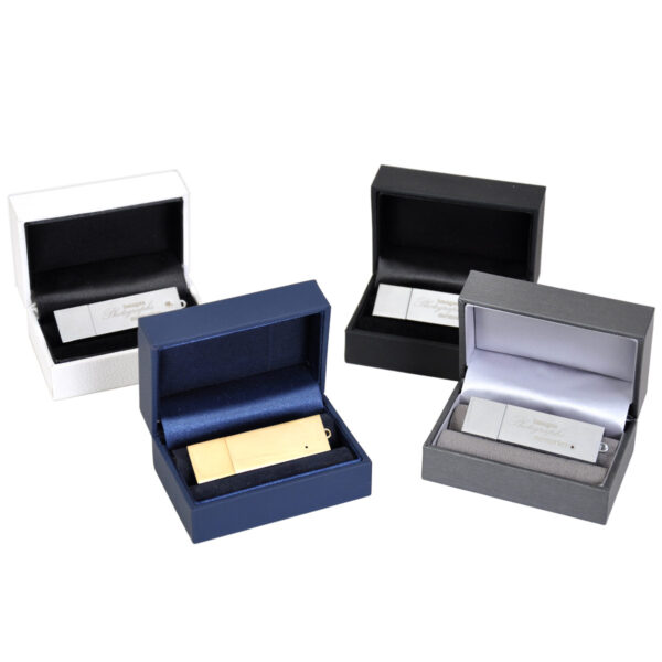 Luxury presentation box with flash drive