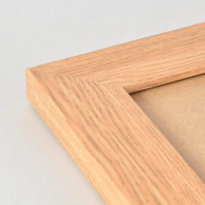 Freestyle light wood picture frame corner