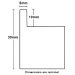 Float Frame 30mm dimensions