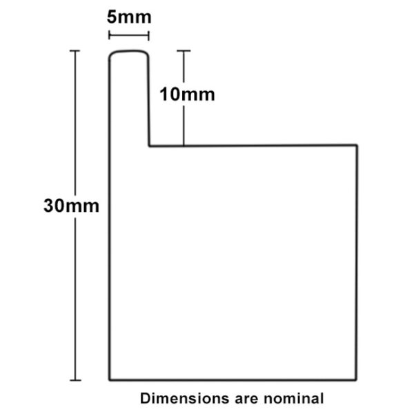Float Frame 30mm dimensions