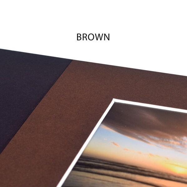 Haven Brown Bevelled Slip-in Folder