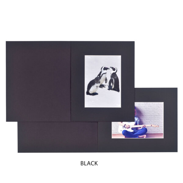 Harlequin Black Bevelled Slip-in Folder