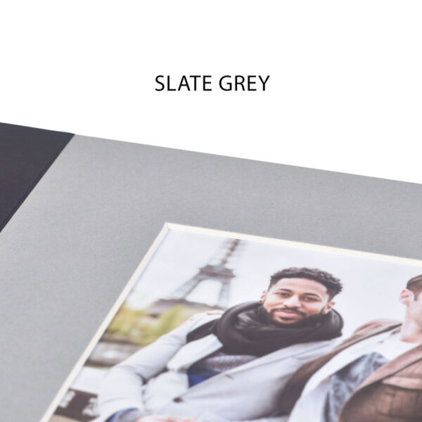Haven Slate Grey Bevelled Slip-in Folder