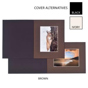 Haven Brown Bevelled Slip-in Folder