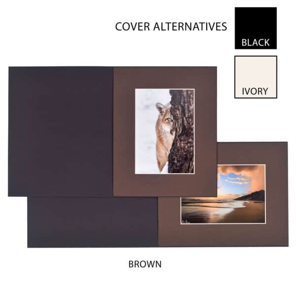 Haven Brown Bevelled Slip-in Folder