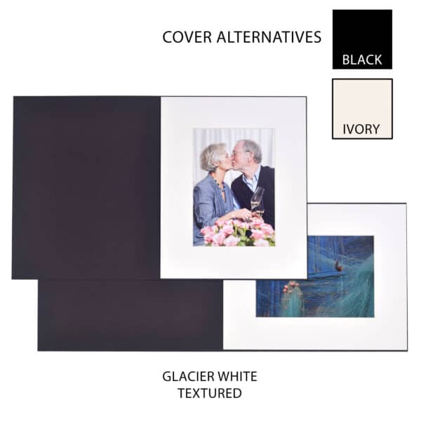 Haven Glacier White Bevelled Slip-in Folder