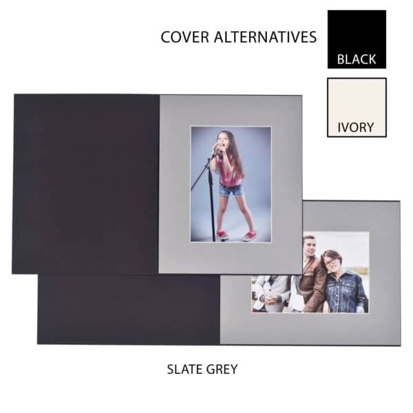 Haven Grey Bevelled Slip-in Folder