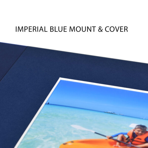 Haven Imperial Blue Bevelled Slip-in Folder