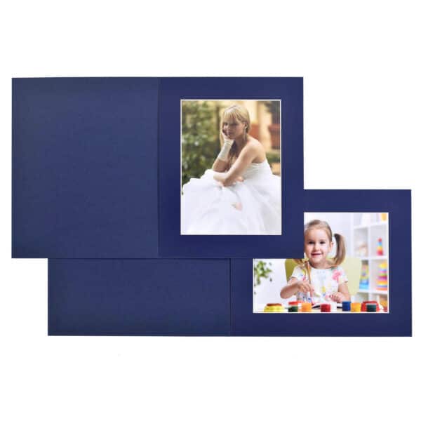 Haven Imperial Blue Bevelled Slip-in Folder