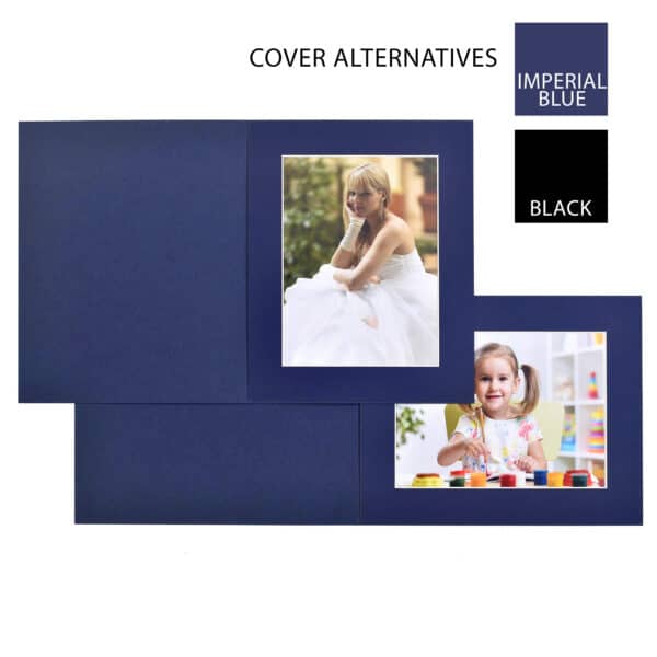 Haven Imperial Blue Bevelled Slip-in Folder