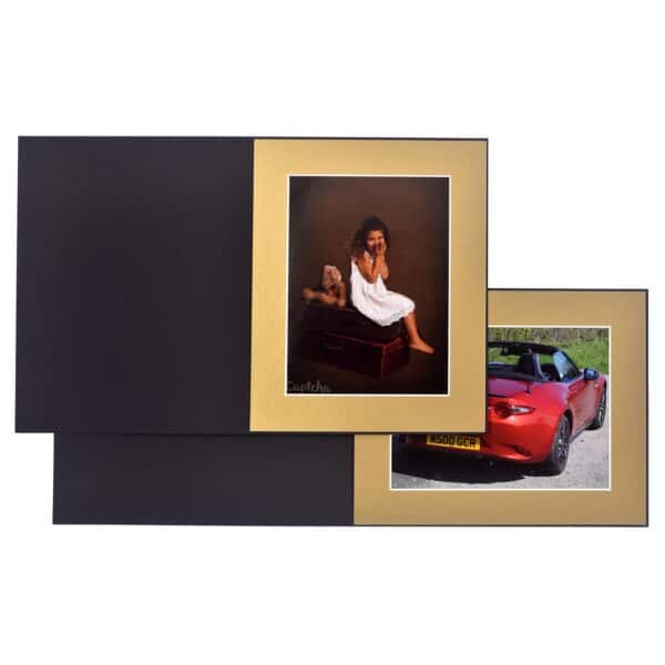 Haven Black and Gold Slip-in Folder