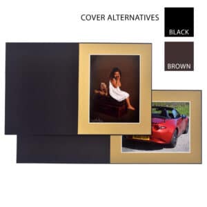 Haven Bevelled Gold Slip-in Folder