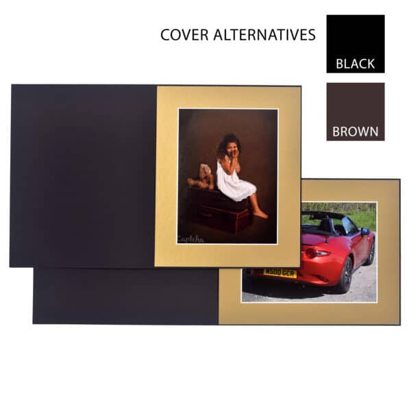 Haven Bevelled Gold Slip-in Folder