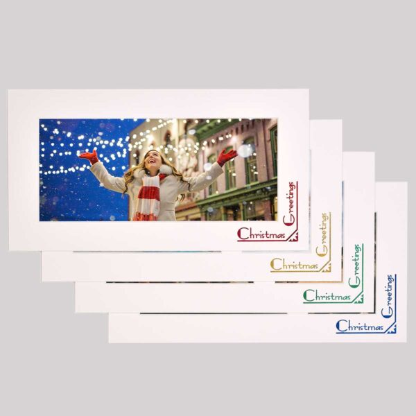 Haven Bevelled soft white panoramic Christmas mounts