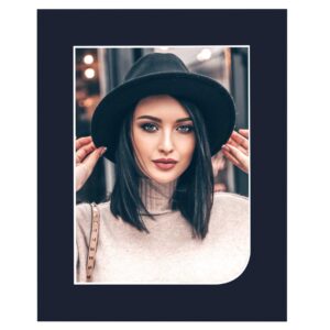 Haven Single Curve Black Bevelled Photo Mount