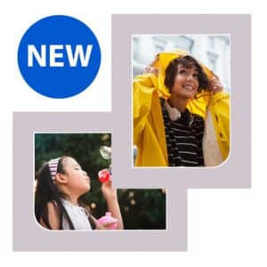 Haven Single Curve Grey Bevelled Photo Mounts