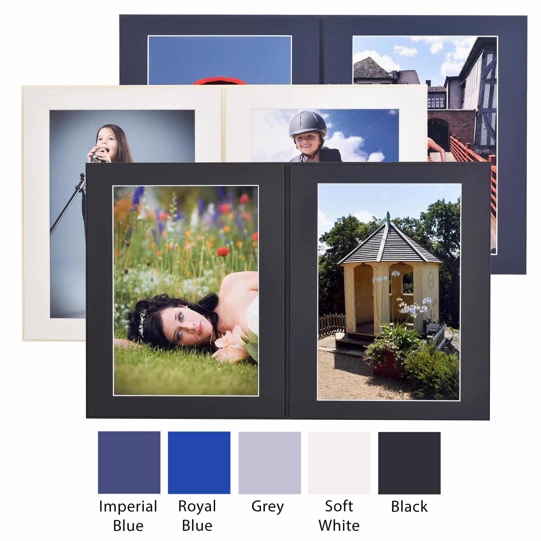 Haven 14" x 14" Double Folders for two portrait photos