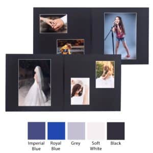 Haven 14" x 14" Double Folders for three photos